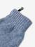 Ensemble fille tricot bonnet, snood et gants bleu ciel+gris chiné - vertbaudet enfant 