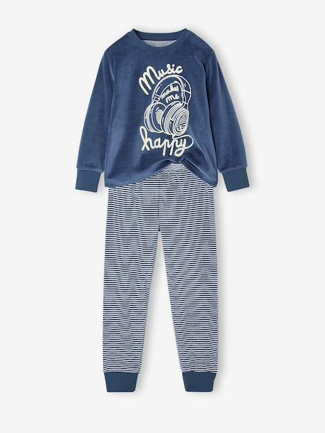 Pyjama long garçon bleu - vertbaudet enfant 