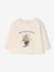Babyshirt met lange mouwen en print ecru - vertbaudet enfant 