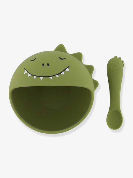 Babyeetset TRIXIE Mr. Lion geel+groen+lichtroze - vertbaudet enfant 