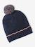 Ensemble fille tricot bonnet, snood et gants marine - vertbaudet enfant 