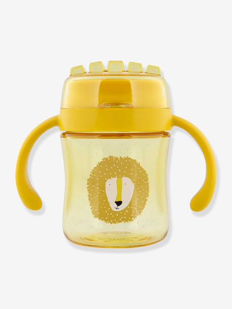 360° drinkbeker met handgrepen Mrs. Cat geel+lichtroze+sinaasappel - vertbaudet enfant 