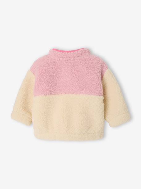 Baby meisjessweater met lange mouwen rozen - vertbaudet enfant 