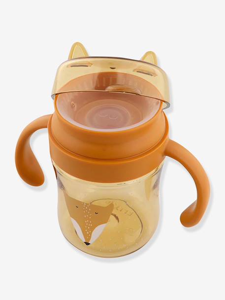 360° drinkbeker met handgrepen Mrs. Cat geel+lichtroze+sinaasappel - vertbaudet enfant 
