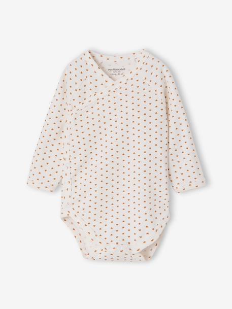 Set van 5 newborn rompers met lange mouwen ecru - vertbaudet enfant 