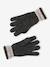 Ensemble fille bonnet, snood et gants tricot anthracite - vertbaudet enfant 