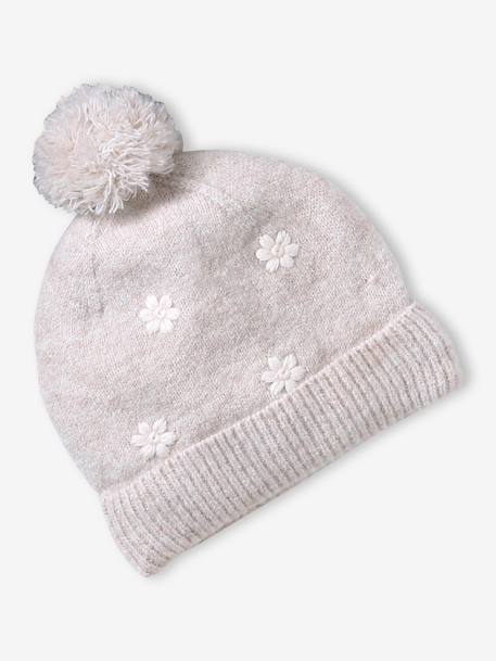 3-delige meisjesset muts, col en wanten zandbeige - vertbaudet enfant 