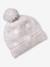 Ensemble fille tricot bonnet, snood et gants sable - vertbaudet enfant 