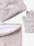 Ensemble fille tricot bonnet, snood et gants sable - vertbaudet enfant 
