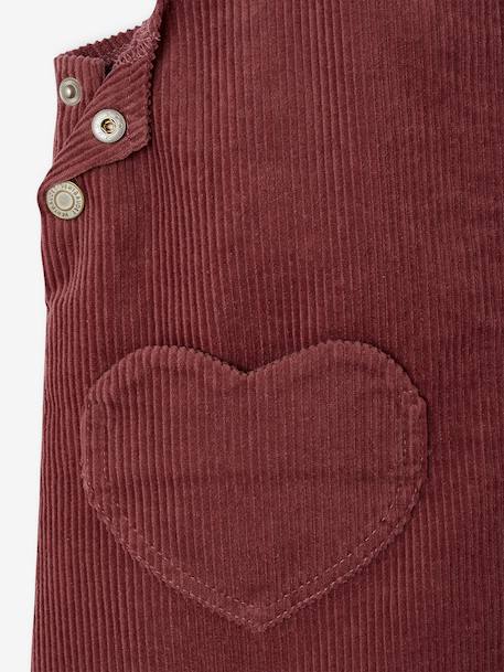 Robe salopette fille mauve+vert - vertbaudet enfant 
