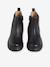 Boots enfant fille cuir élastiquées et zippées camel+noir - vertbaudet enfant 