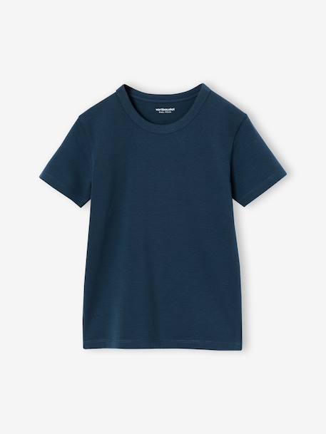Lot de 3 T-shirts manches courtes garçon bleu nuit - vertbaudet enfant 