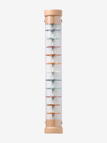 Bâton de pluie géant en bois FSC® rose+VERT MOYEN UNI AVEC DECOR - vertbaudet enfant 