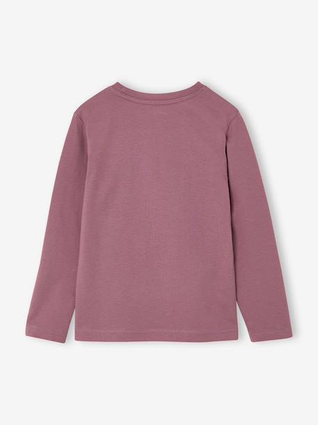 Lot de 3 T-shirts manches longues garçon caramel+lilas+rouille+vert sauge - vertbaudet enfant 