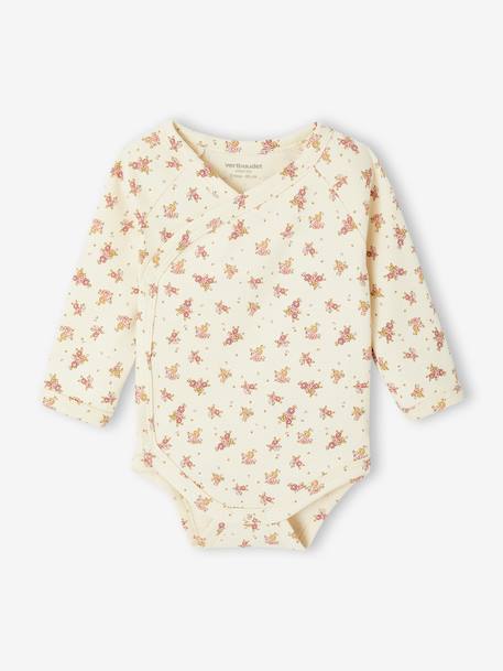 Set van 5 body's met opening voor pasgeborenen lichtroze - vertbaudet enfant 