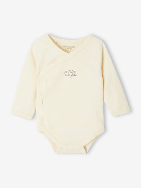 Set van 5 body's met opening voor pasgeborenen lichtroze - vertbaudet enfant 