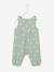 Combinaison bébé naissance en gaze de coton beige+écru+tilleul imprimé - vertbaudet enfant 