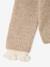 Meisjestrui met opstaande kraag camel+vieux rose - vertbaudet enfant 