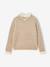 Pull col montant fille camel+vieux rose - vertbaudet enfant 