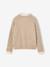 Meisjestrui met opstaande kraag camel+vieux rose - vertbaudet enfant 
