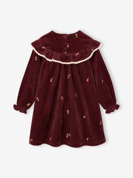Robe fille manches longues prune - vertbaudet enfant 