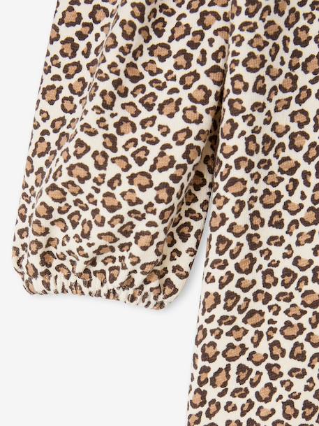 Robe manches longues fille écru+marine - vertbaudet enfant 
