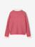 Meisjestrui met opstaande kraag camel+vieux rose - vertbaudet enfant 