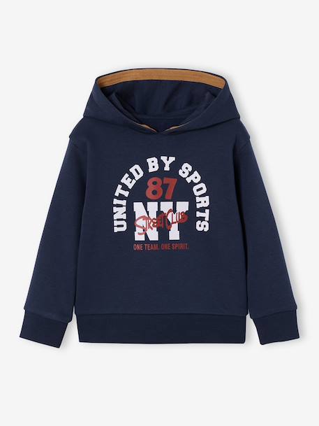 Ensemble sport garçon à capuche bordeaux+ocre+vert sauge - vertbaudet enfant 
