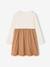 Robe 2 en 1 manches longues fille camel - vertbaudet enfant 
