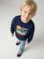 Sweat col rond garçon marine+tomette - vertbaudet enfant 
