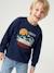 Sweat col rond garçon marine+tomette - vertbaudet enfant 