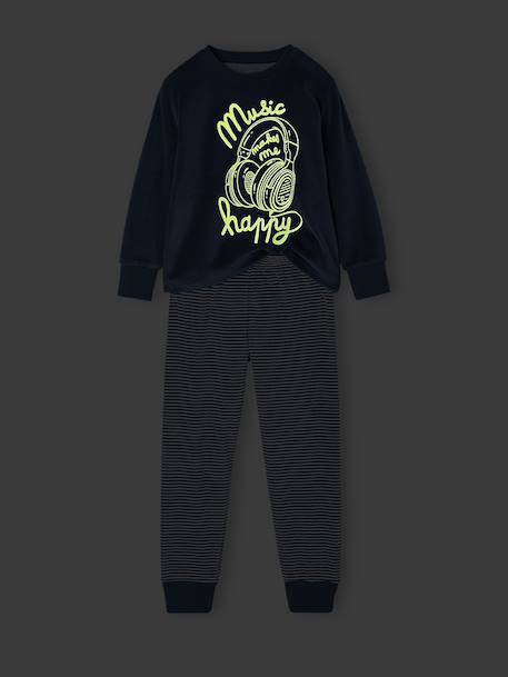 Lange jongenspyjama blauw - vertbaudet enfant 