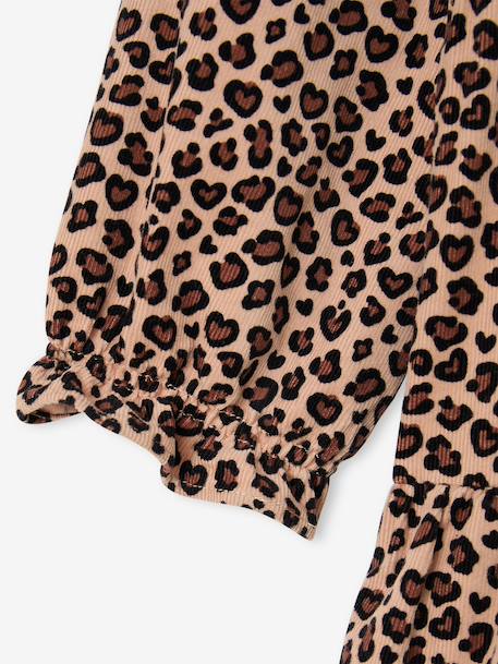 Robe fille manches longues camel - vertbaudet enfant 