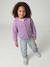 Gilet fille manches longues écru+lavande+vert sauge - vertbaudet enfant 