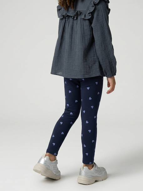 Legging fille imprimé bleu+encre+mauve+rose imprimé+vert amande+vert d'eau+vert imprimé - vertbaudet enfant 