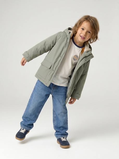Jean loose morphologie medium double stone+noir - vertbaudet enfant 