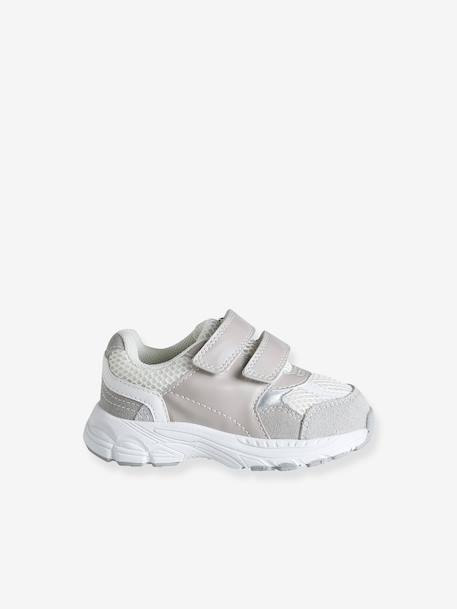Chaussures premiers pas bébé à scratch gris - vertbaudet enfant 