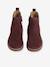 Boots enfant fille cuir élastiquées et zippées bordeaux+camel+marine+or - vertbaudet enfant 