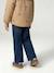 Wijde meisjesjeans blauw+denimgrijs+gebleekt denim+middenblauw+ongewassen denim+stone+zwart denim - vertbaudet enfant 