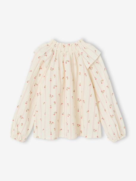 Blouse manches longues fille écru - vertbaudet enfant 