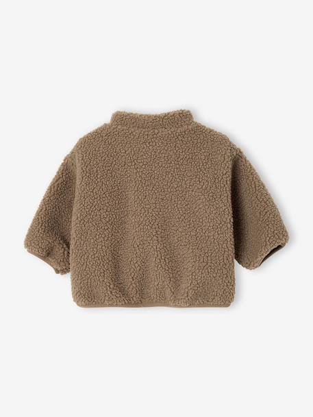 Babyvest met rits taupe - vertbaudet enfant 