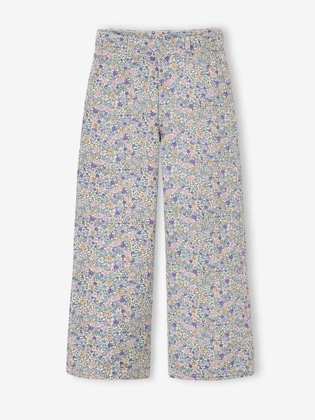 Pantalon large fille lilas - vertbaudet enfant 
