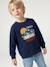 Sweat col rond garçon marine+tomette - vertbaudet enfant 