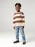 Sweat garçon col rond marine+noisette+pistache - vertbaudet enfant 