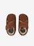Leren babyslofjes met klittenband beige+bruin - vertbaudet enfant 