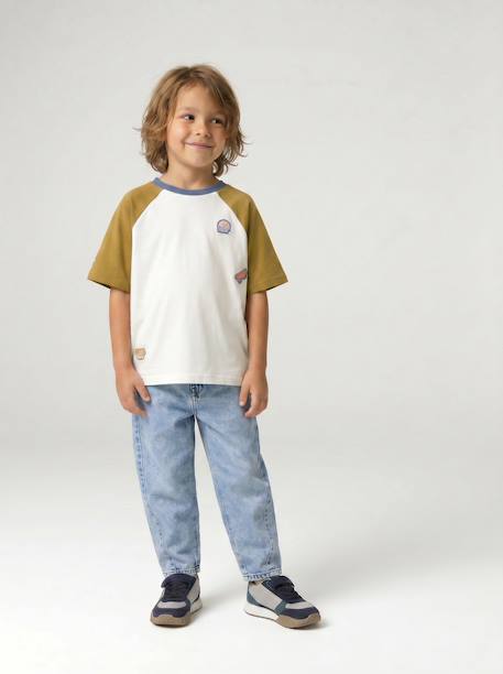 Jean droit garçon double stone - vertbaudet enfant 
