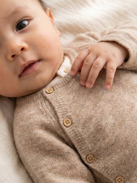 3-delige geboorteset gemêleerd beige - vertbaudet enfant 