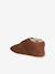 Leren babyslofjes met klittenband beige+bruin - vertbaudet enfant 