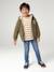 Sweat zippé à capuche garçon kaki+marine - vertbaudet enfant 