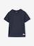 Lot 3 T-shirts manches courtes bleu pétrole+caramel+marine+noix de pécan+vert amande+vert sauge - vertbaudet enfant 